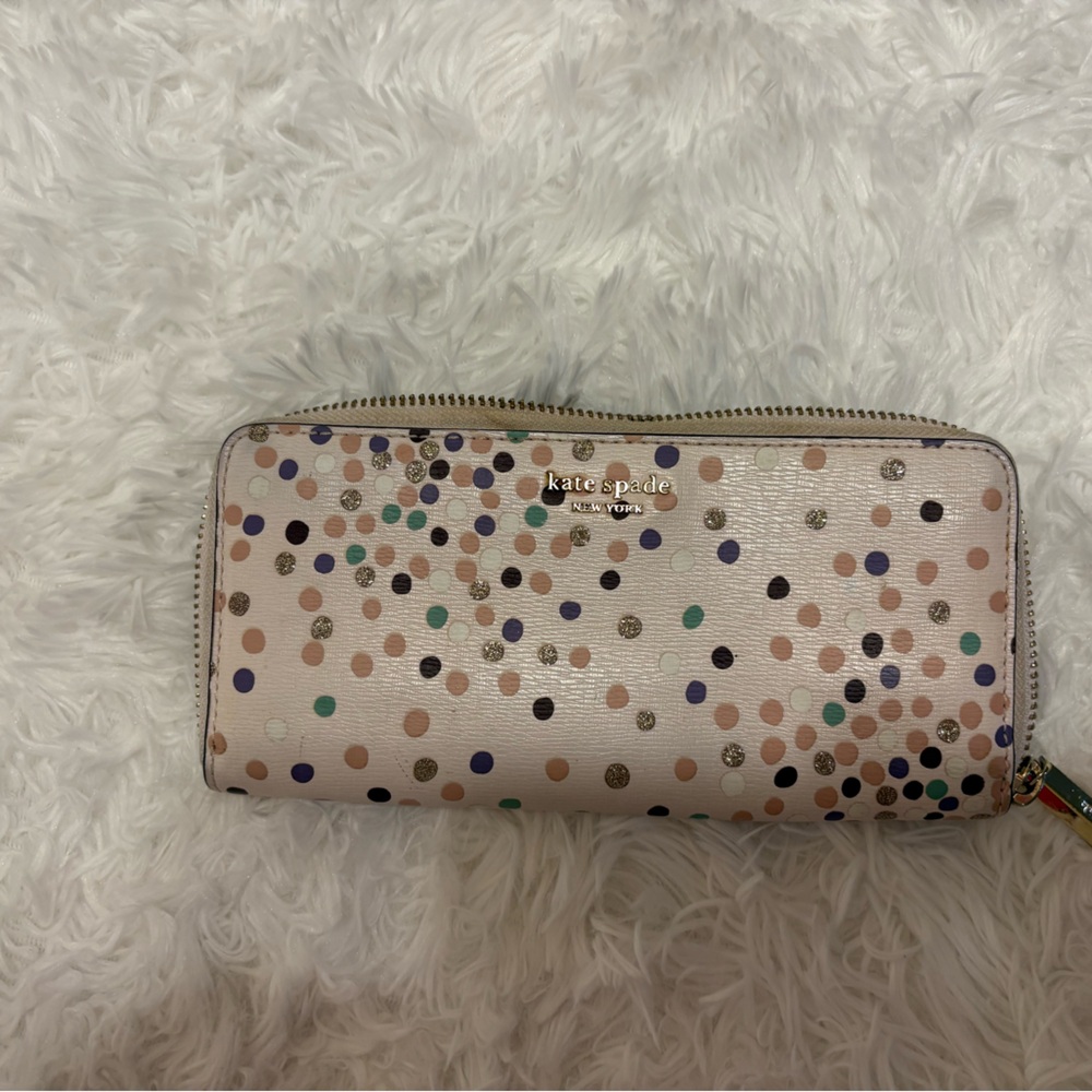 Kate Spade Multicolor Polka Dot Wallet